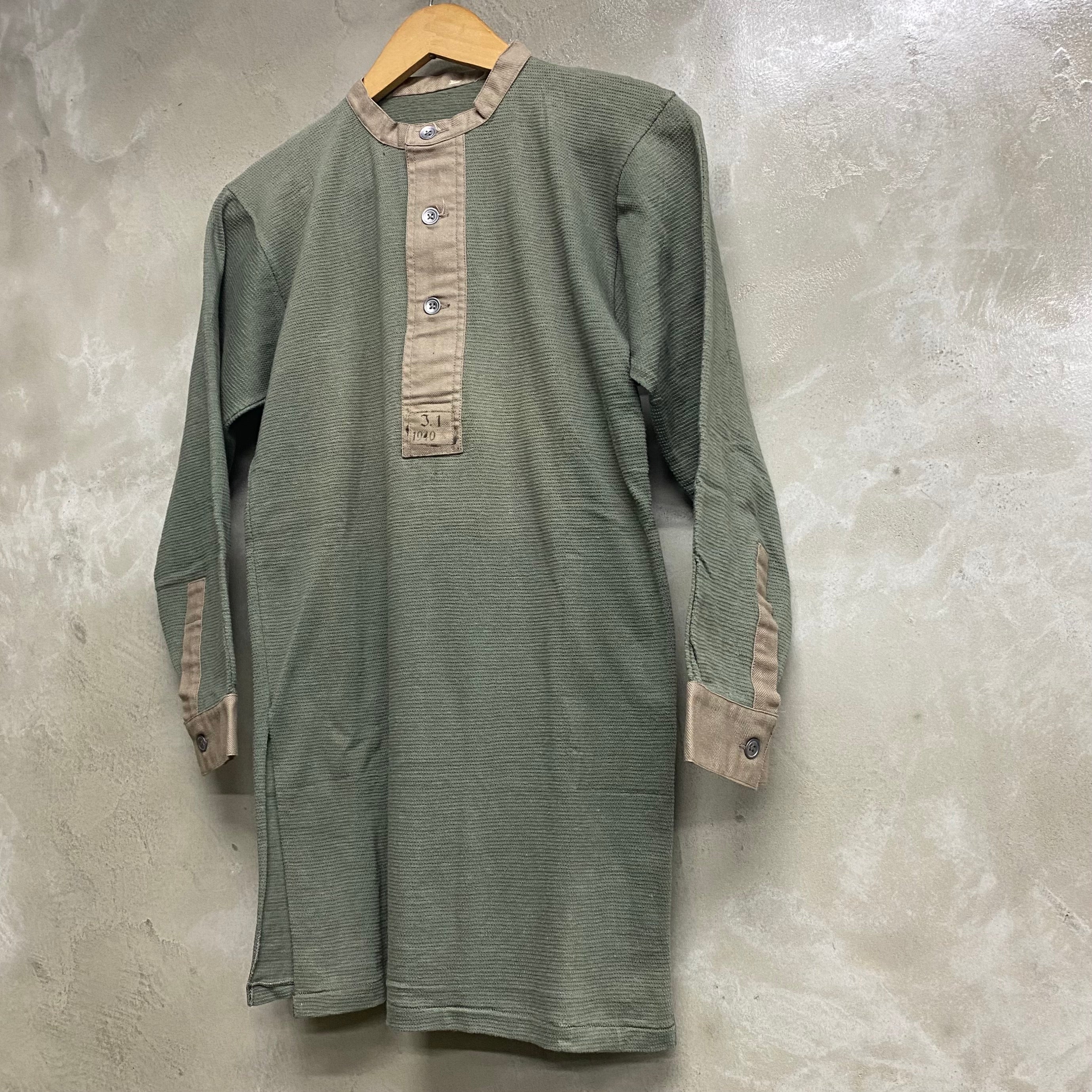 [ ONLY ONE ! ] SWEDISH MILITARY 40's LONG SLEEVE UNDERSHIRT  / Mr.Clean Select