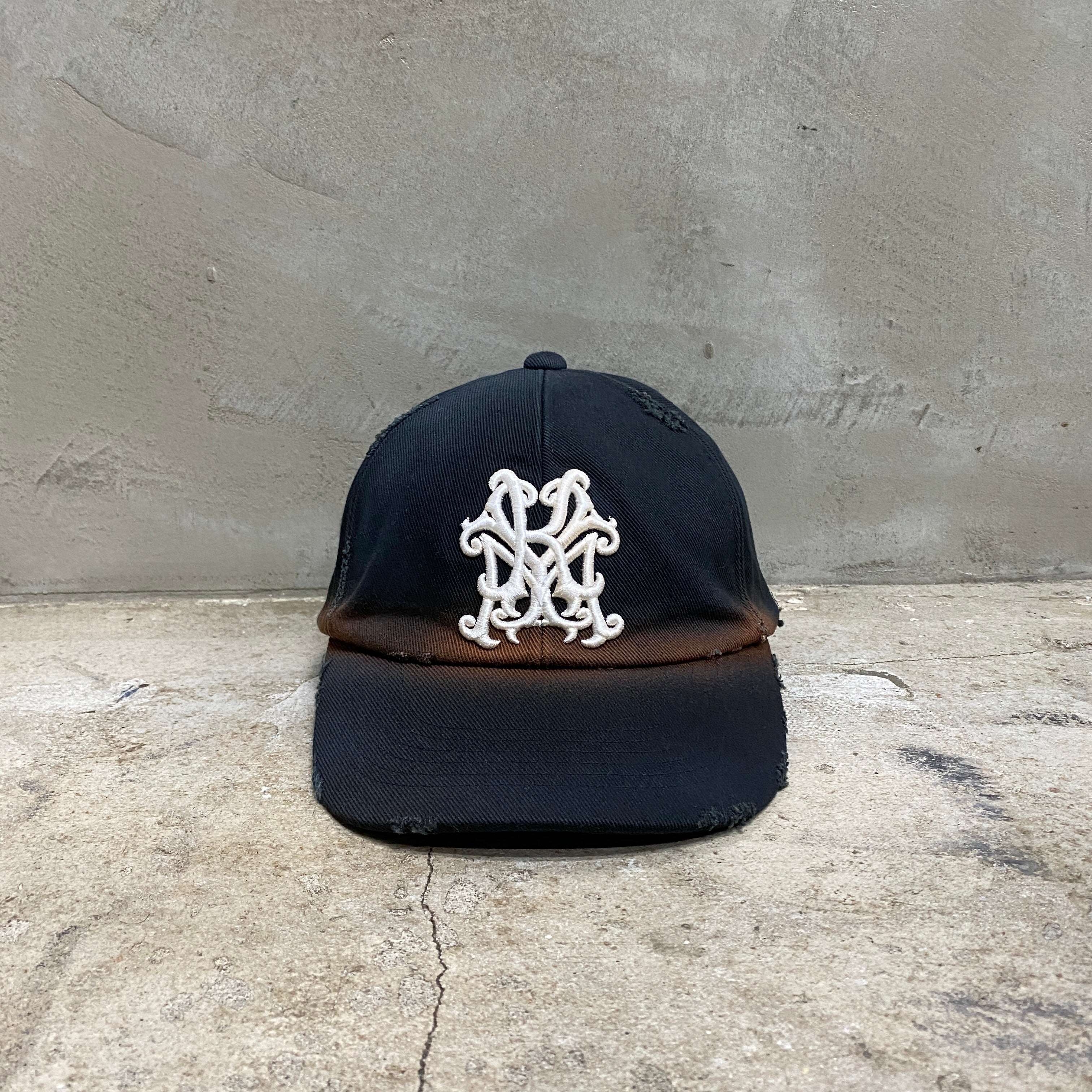 KAMIYA  "KMY" Distressed Cap / KAMIYA