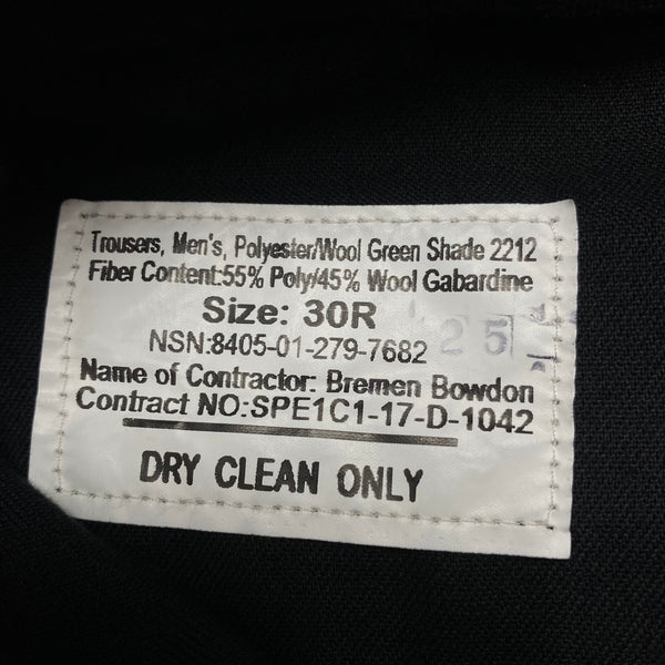 [ ONLY ONE ! ] U.S.M.C. GREEN SHADE 2212 TROUSERS / U.S.MILITARY