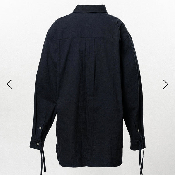 KAMIYA  Ash Fade Drawstring Cuff Shirt / KAMIYA