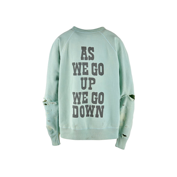 SAINT MICHAEL RAGLAN CREW NECK SWEAT SHIRTS ‘ JESUS ‘  / Saint Michael