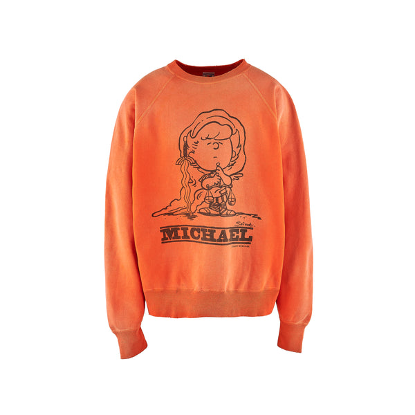 SAINT MICHAEL RAGLAN CREW NECK SWEAT SHIRTS ‘ MICHAEL ‘  / Saint Michael