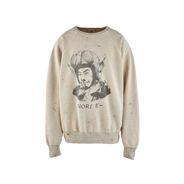 SAINT MICHAEL × Noritake Kinashi RAGLAN CREW NECK SWEAT ' NORIDA- '  -COLLABORATION- / Saint Michael