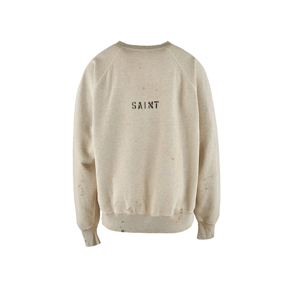 SAINT MICHAEL × Noritake Kinashi RAGLAN CREW NECK SWEAT ' NORIDA- '  -COLLABORATION- / Saint Michael