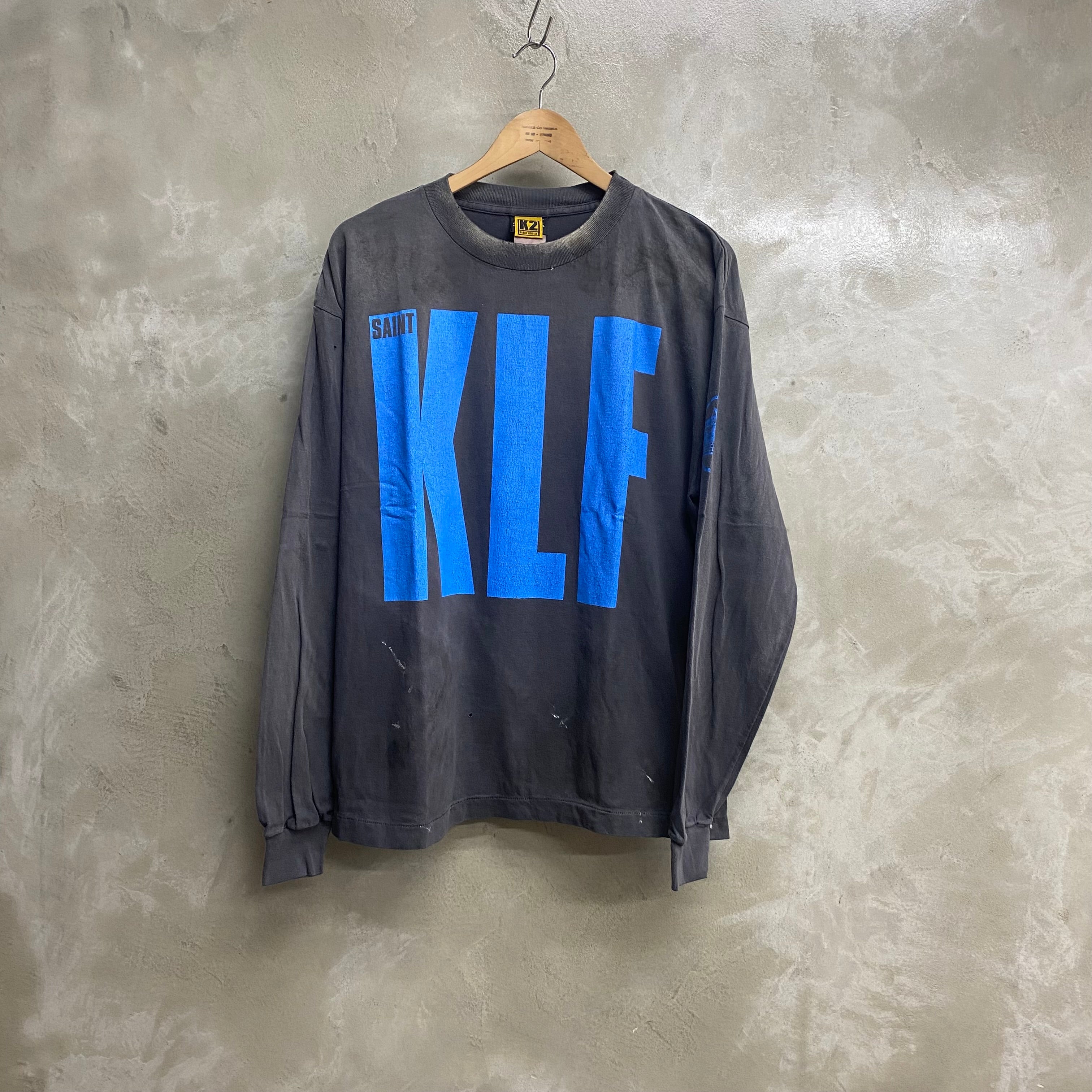SAINT Mxxxxxx × The KLF LONG SLEEVE T-SHIRTS ' BLUE KLF  ' - COLLABORATION - / Saint Michael