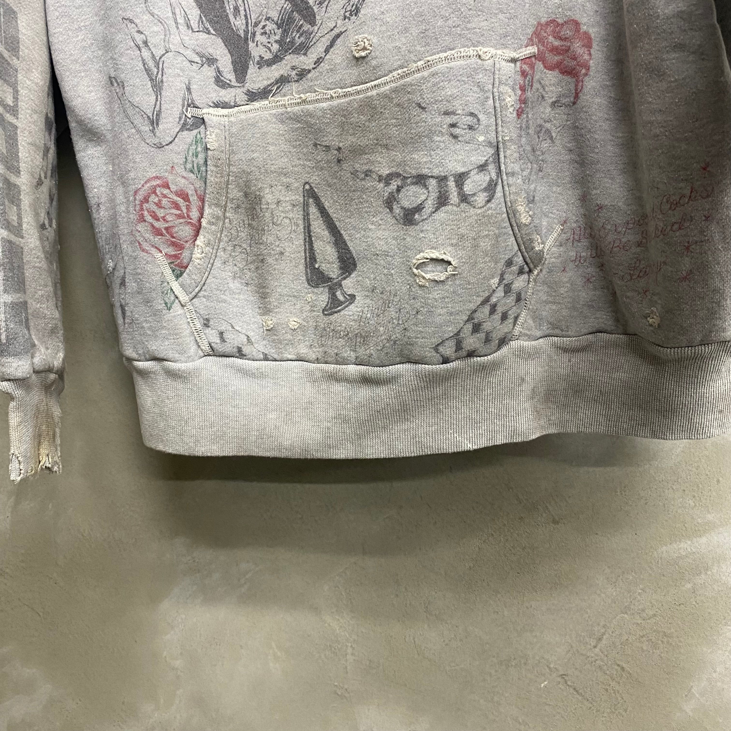 SAINT Mxxxxxx × Alexis Ross HOODIE ' DRAWING ' - COLLABORATION - / Saint Michael