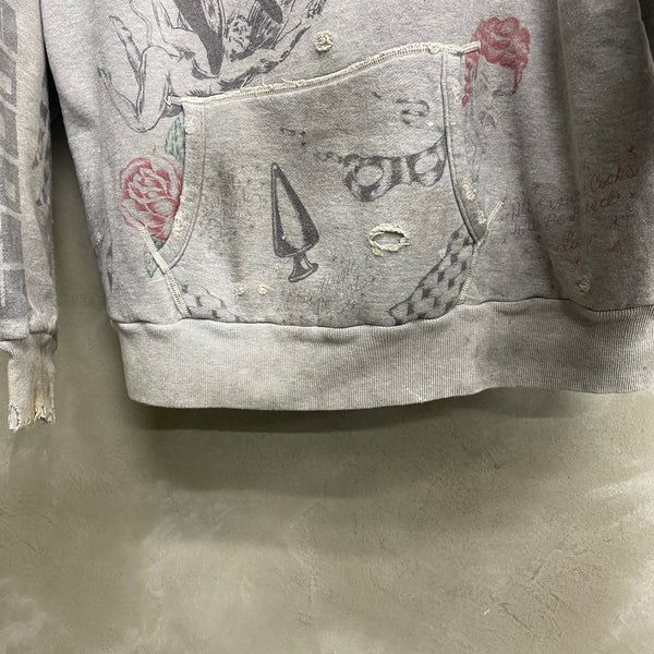 SAINT Mxxxxxx × Alexis Ross HOODIE ' DRAWING ' - COLLABORATION - / Saint Michael