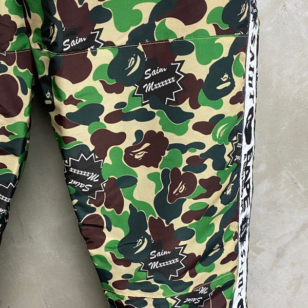 SAINT MICHAEL x BAPE® TRACK PANTS ' ST APE ' -COLLABORATION-/ Saint Michael