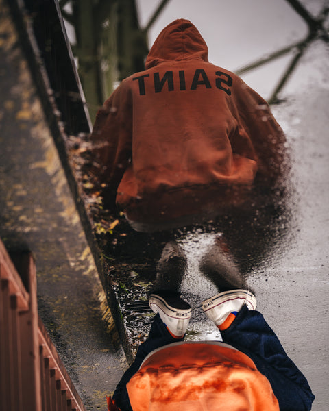 SAINT MICHAEL x BerBerJin DOUBLE FACE HOODIE ' SAINT ' -COLLABORATION- / Saint Michael