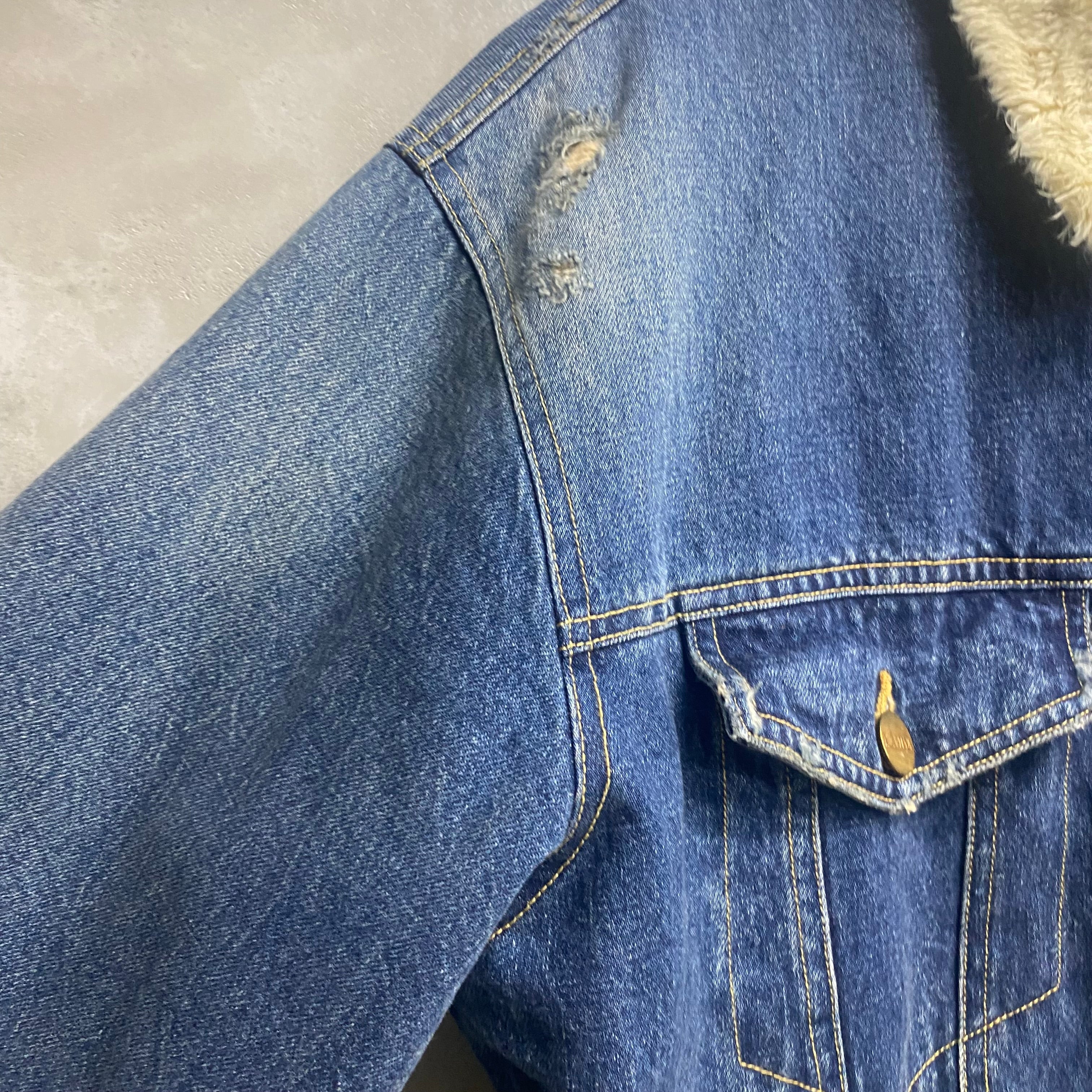 Boa Lining Denim Jacket
 / KAMIYA