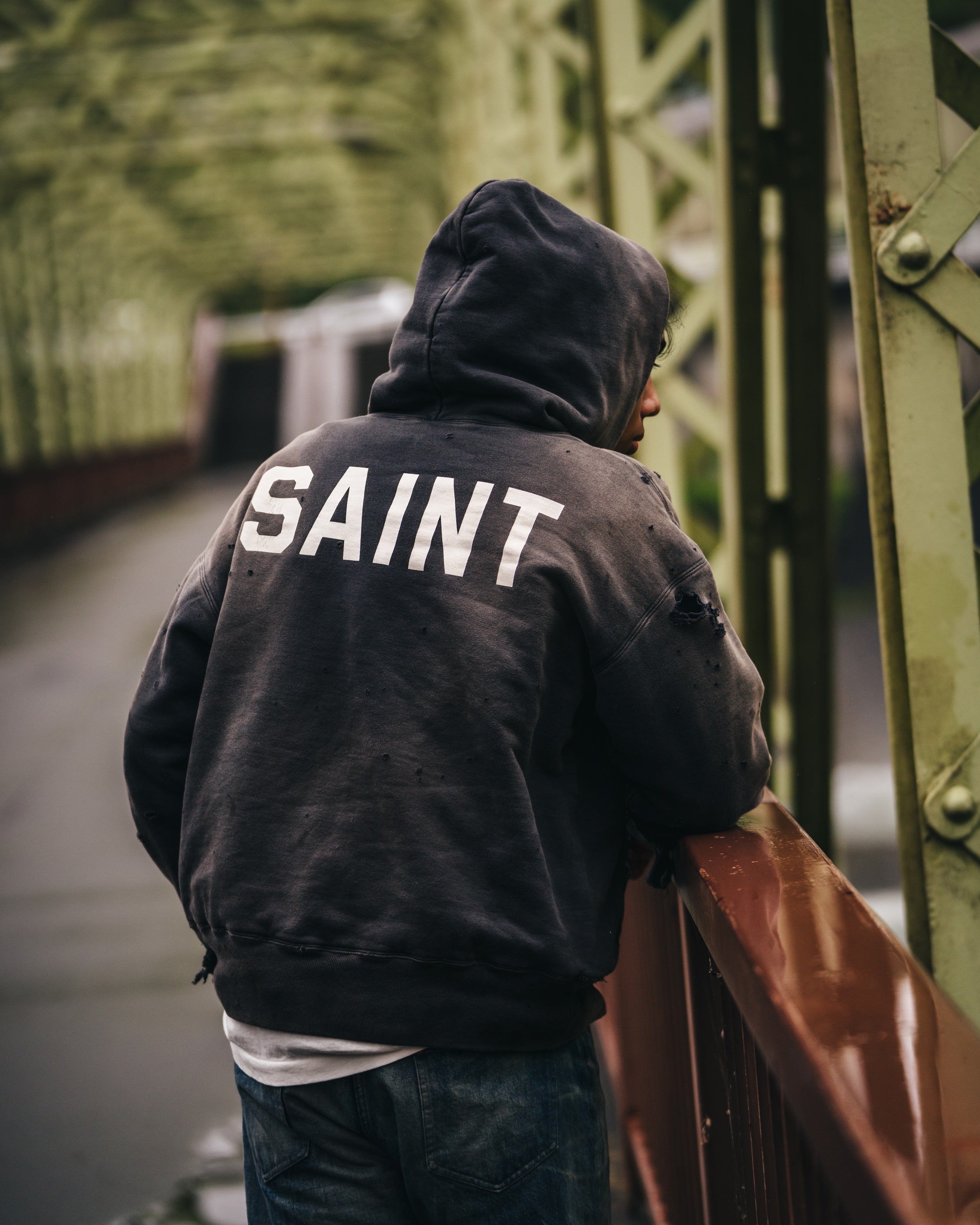SAINT MICHAEL x BerBerJin DOUBLE FACE HOODIE ' SAINT ' -COLLABORATION- / Saint Michael