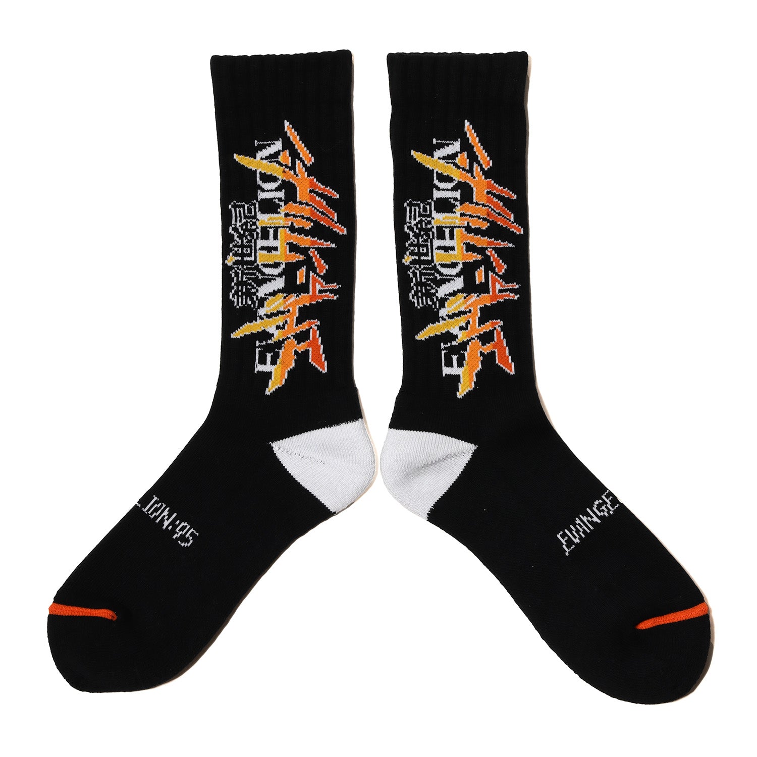 EVANGELI0N:95  0009 Socks BLACK / EVANGELI0N:95