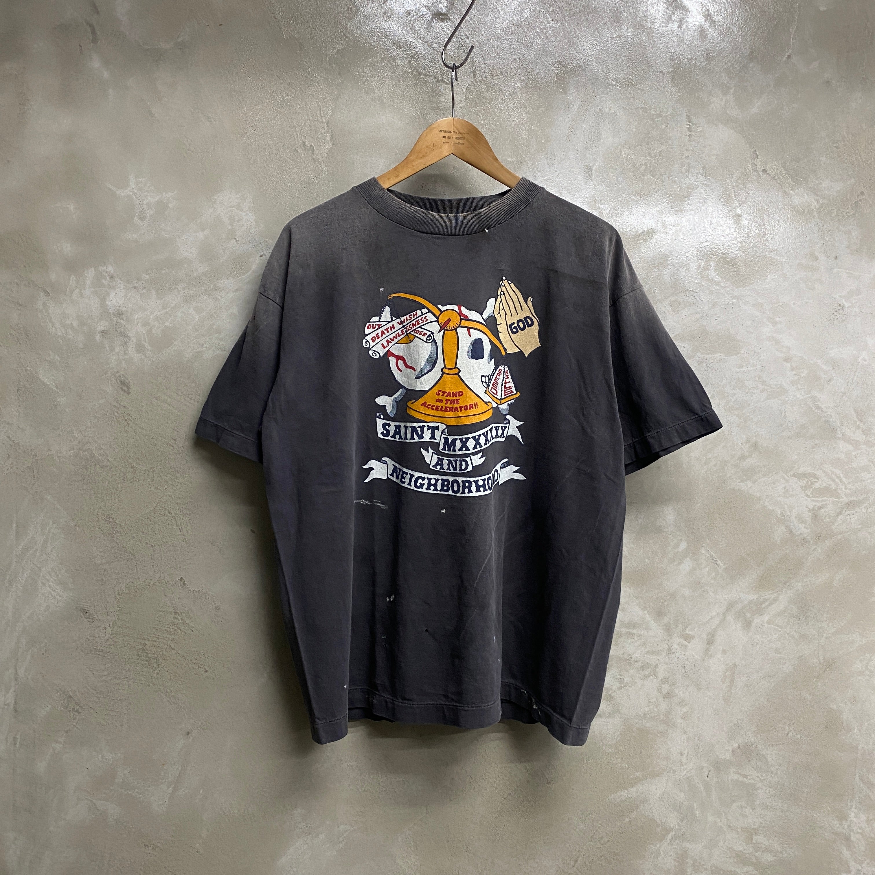 ［ FINAL ONE ! ］SAINT Mxxxxxx x NEIGHBORHOOD STHD . SS TEE PRAY -COLLABORATION-/ Saint Michael