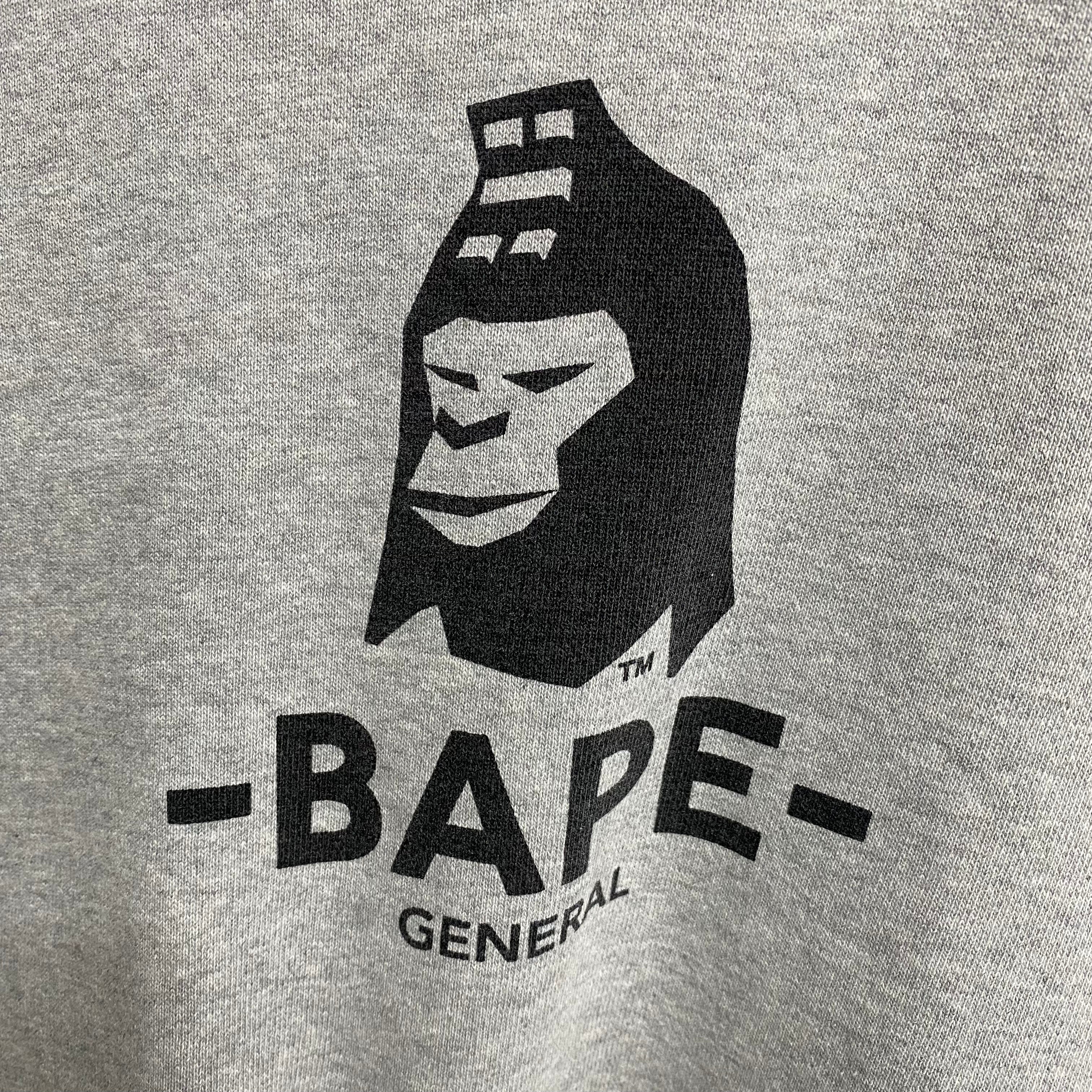 [ USED ] A BATHING APE SWEAT SHIRT ‘ BAPE GENERAL ’ / STREET ARCHIVE PIECES