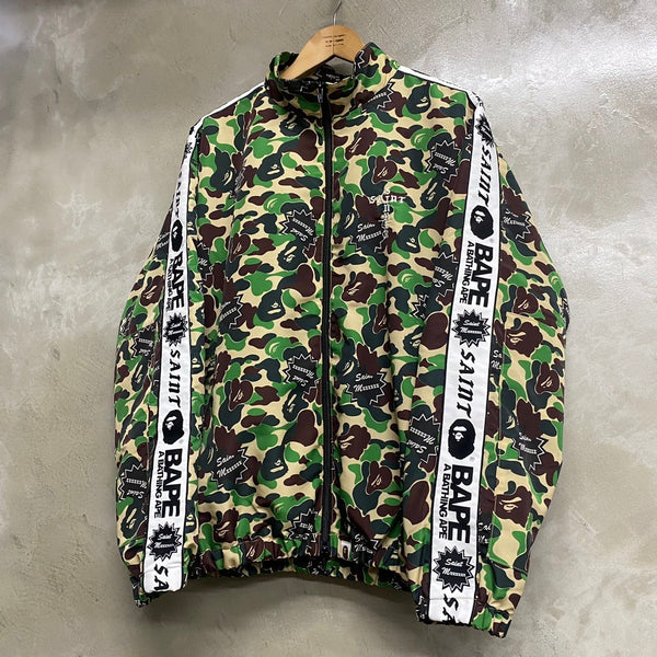SAINT MICHAEL x BAPE® TRACK JACKET ' ST APE ' -COLLABORATION- / Saint Michael