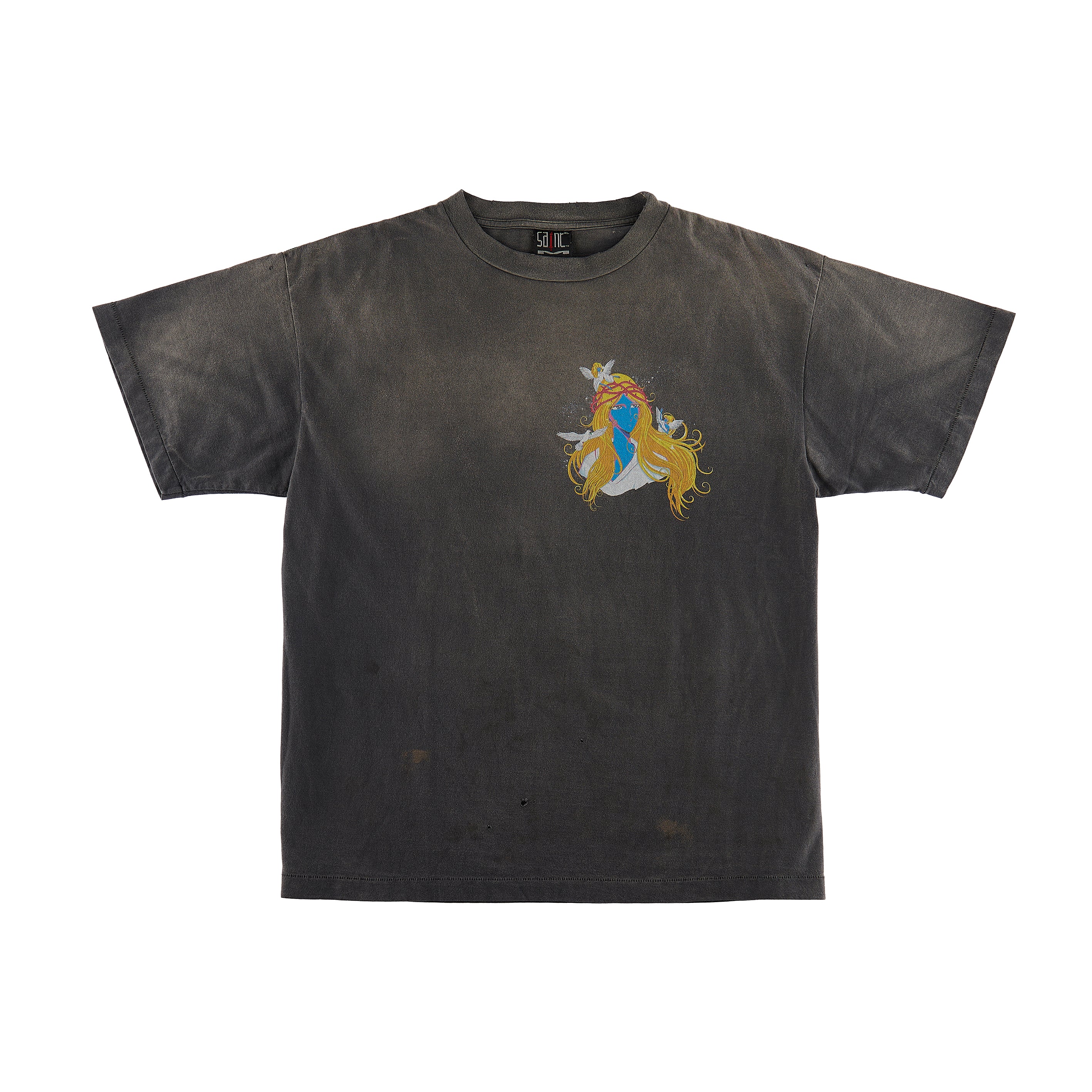 SAINT MICHAEL SHORT SLEEVE T-SHIRT ' BLUE FACE ' / Saint Michael