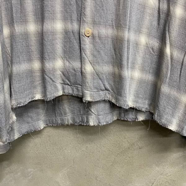 DISTRESSED OPEN COLLAR SHIRT / LOCALS ONLY