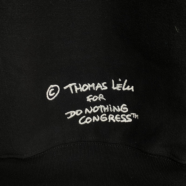 Do Nothing Congress ZIP UP HOODIE  DNC x Thomas Lelu Pull " "TODAY I DID" / Do Nothing Congress