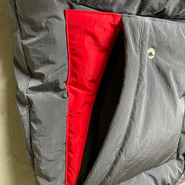 BIGFOOT TRACKING PROJECT SUNBURST PUFFER VEST / BIGFOOT TRACKING PROJECT