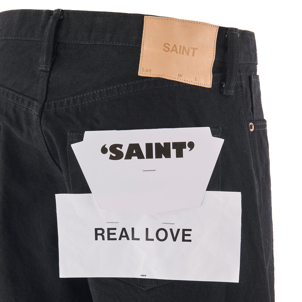 SAINT MICHAEL BLACK DENIM PANTS ' STRAIGHT ' / Saint Michael