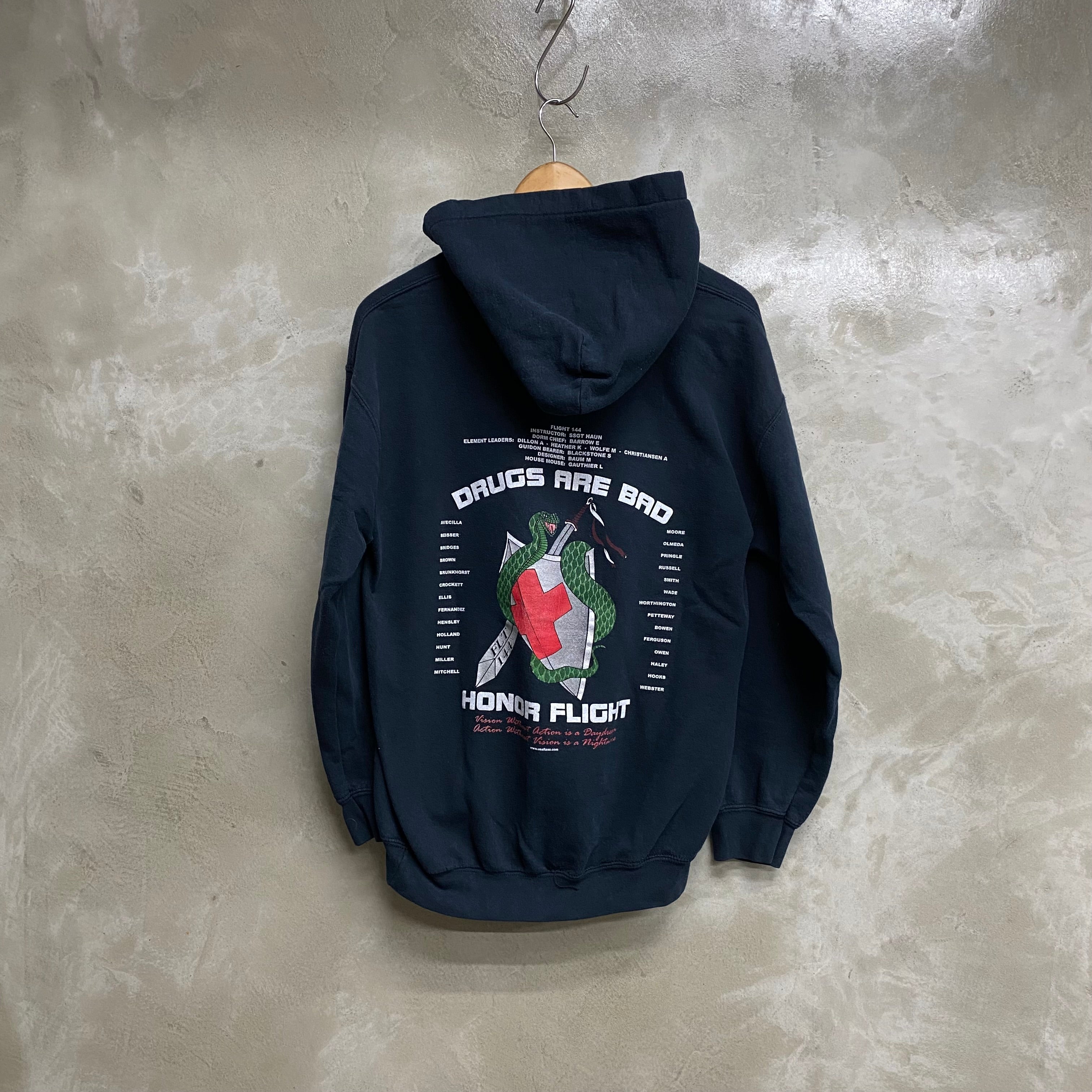 [ ONLY ONE ! ]  GILDAN PRINT HOODIE / U.S.MILITARY