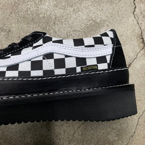 CUSTOM SK8-LOW ' CHECKERBOARD '  -RECOUTURE × VANS × ANEX-
