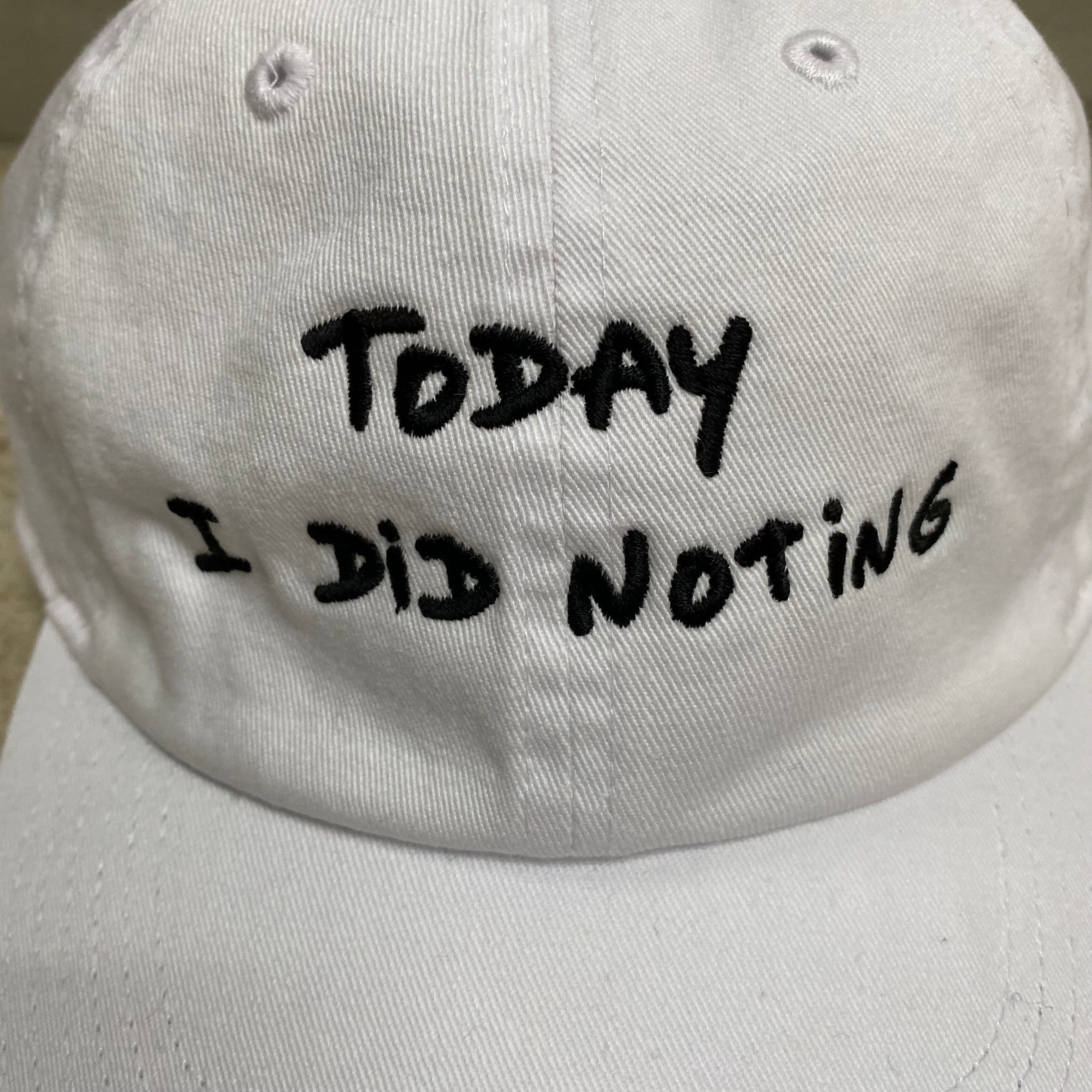 Do Nothing Congress CAP DNC x Thomas Lelu " TODAY I DID NOTHING " / Do Nothing Congress