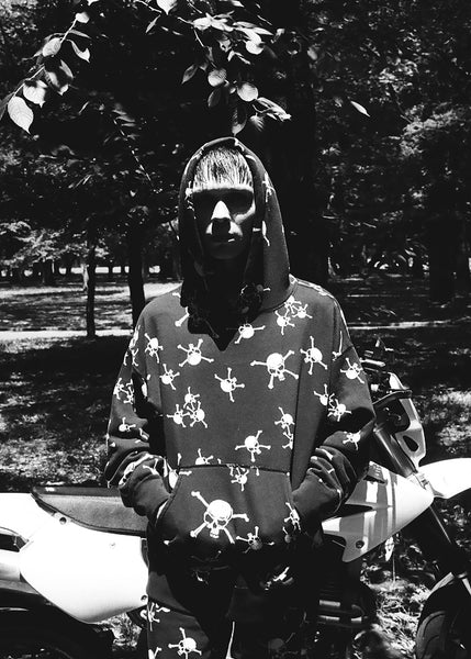 ［ FINAL ONE ! ］SAINT MICHAEL x SHERMER HOODIE ' SKULL' -COLLABORATION-/ Saint Michael