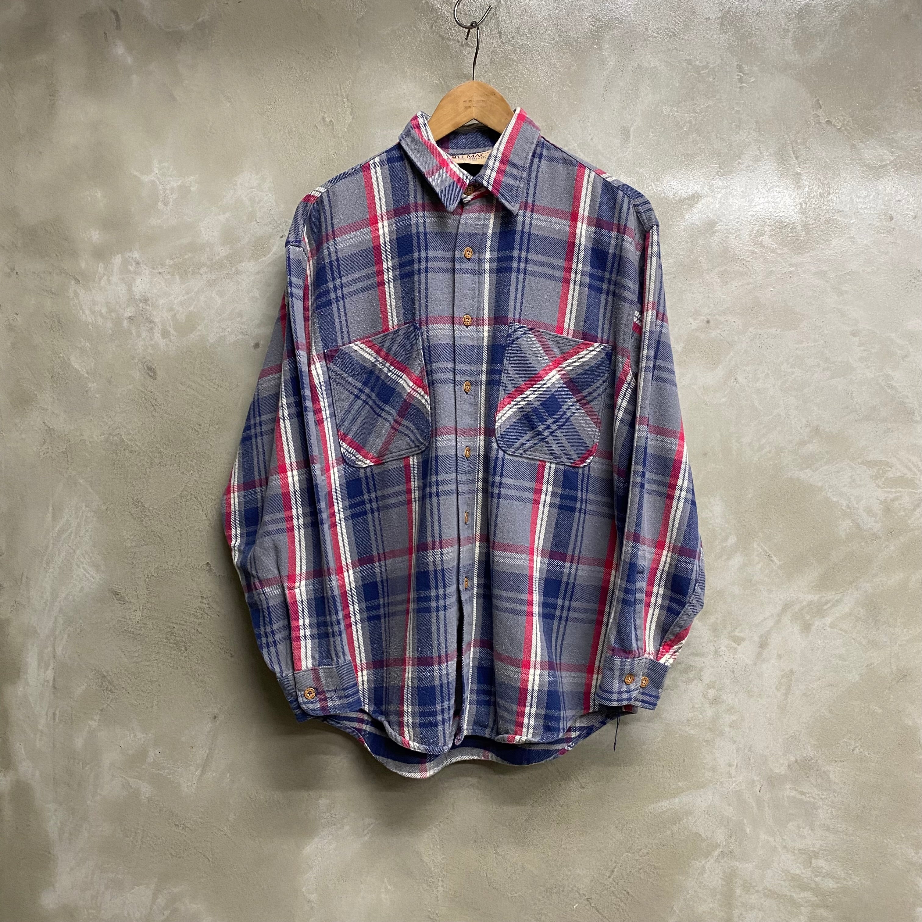 [ USED ] BIG MAC FLANNEL CHECK SHIRT  / USED STREET