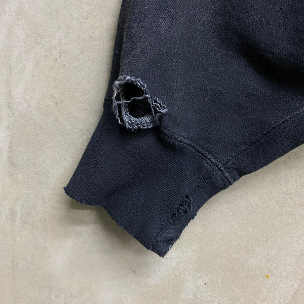 Distressed Henry Neck Hoodie / KAMIYA