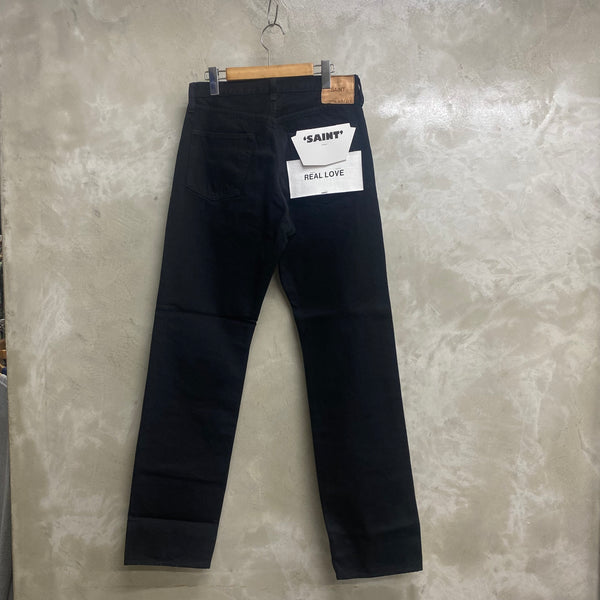 SAINT MICHAEL BLACK DENIM PANTS ' STRAIGHT ' / Saint Michael