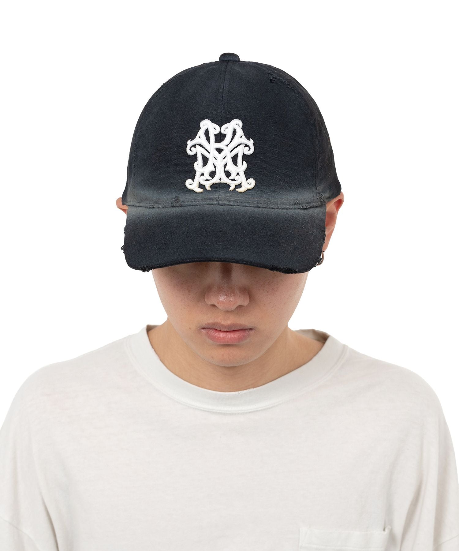KAMIYA  "KMY" Distressed Cap / KAMIYA