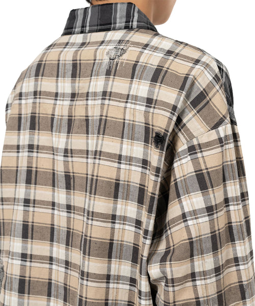 KAMIYA  Crazy Pattern Check Shirt / KAMIYA