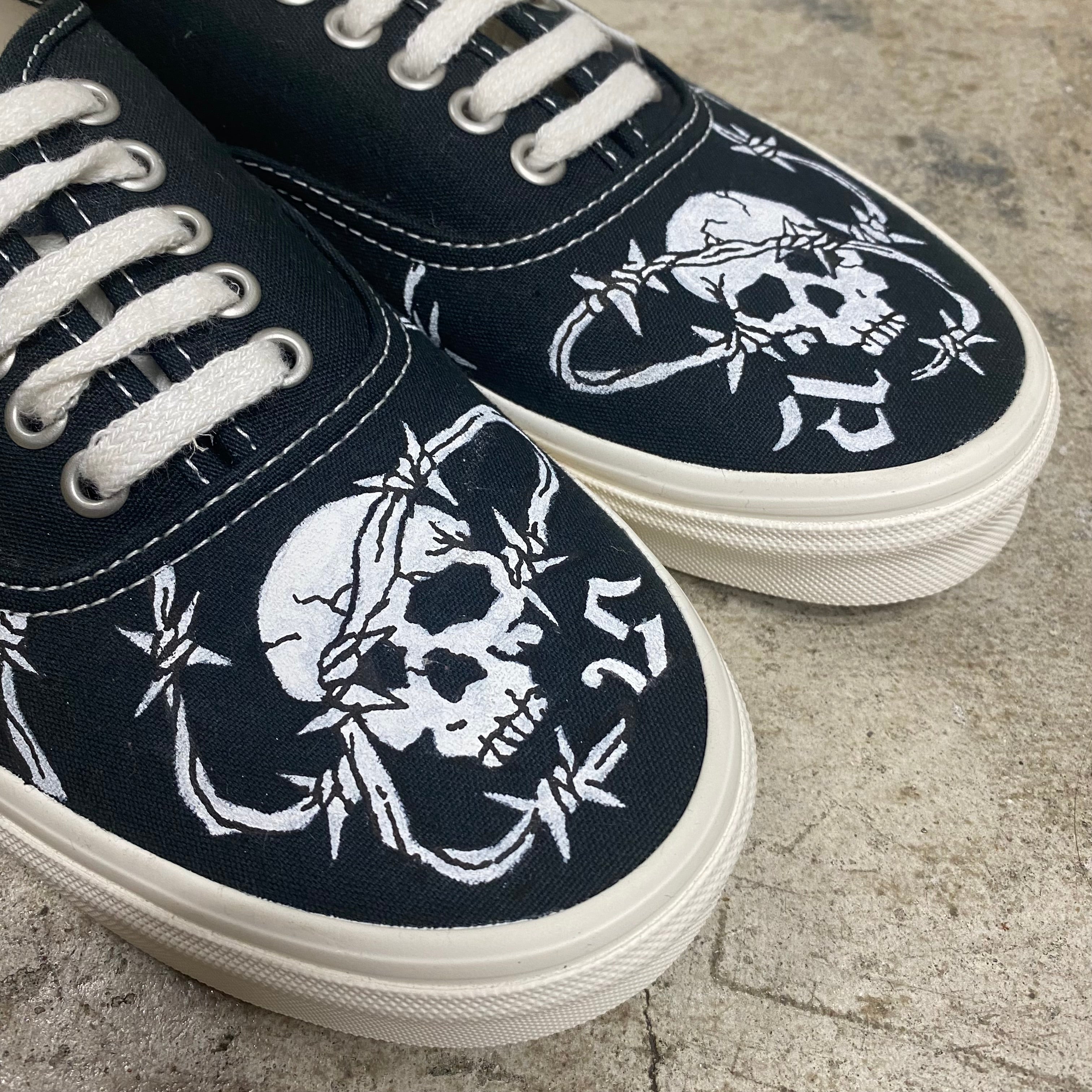 DRAWING AUTHENTIC Eco Theory ‘ SKULL ‘  /- SOF × VANS × ANEX-