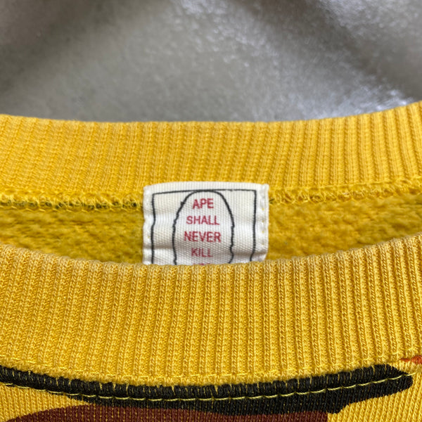 [ USED ] A BATHING APE SWEAT SHIRT ‘ 1st CAMO YELLOW ’ / STREET ARCHIVE PIECES