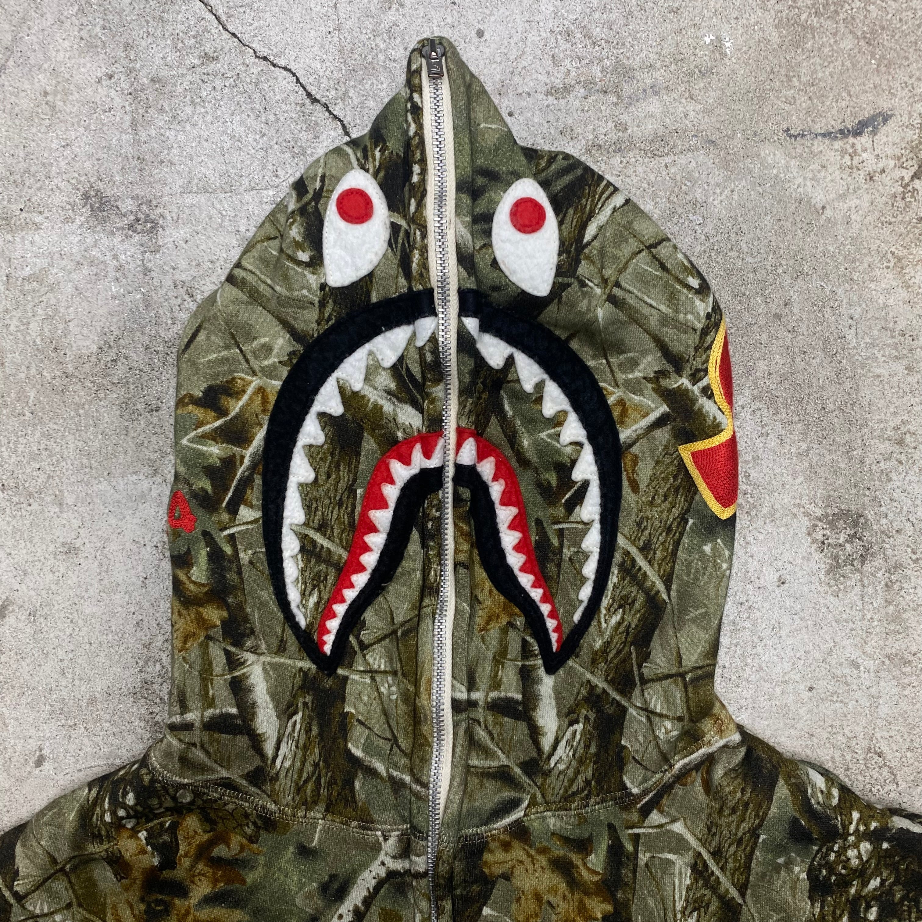 SAINT Mxxxxxx x A BATHING APE  ZIP HOODIE “ SAHARK “ -COLLABORATION-/ Saint Michael