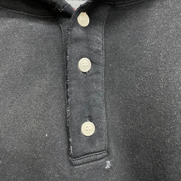 Distressed Henry Neck Hoodie / KAMIYA