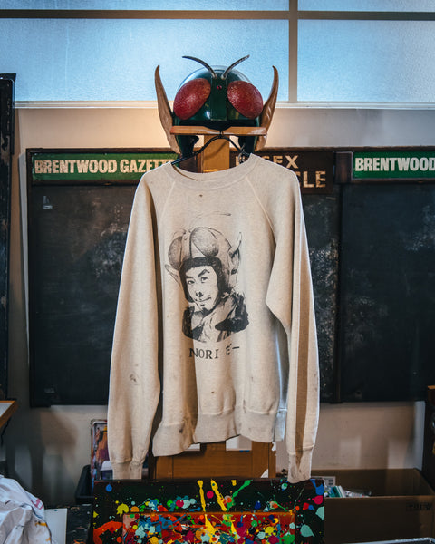 SAINT MICHAEL × Noritake Kinashi RAGLAN CREW NECK SWEAT ' NORIDA- '  -COLLABORATION- / Saint Michael