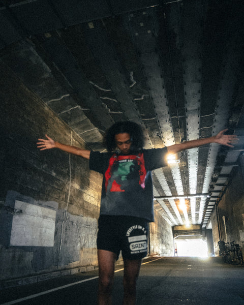 SAINT MICHAEL × Kosuke Kawamura SHORT SLEEVE T-SHIRTS ' LOVE BEYOND ' - COLLABORATION - / Saint Michael