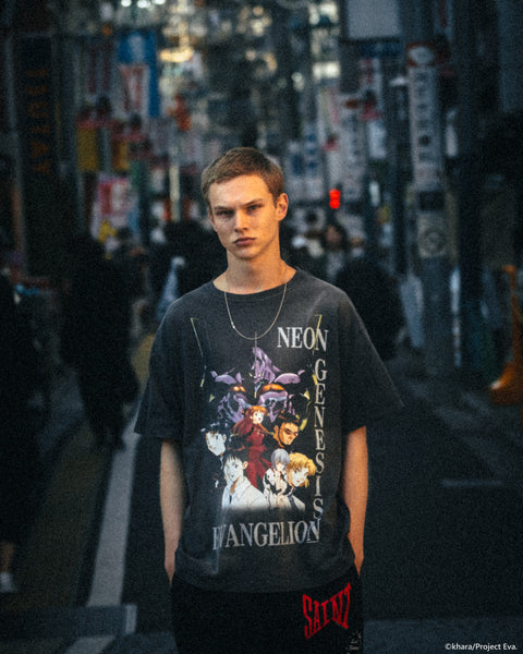 SAINT MICHAEL x EVANGELION SHORT SLEEVE T-SHIRT ' NEON GNSIS ' -COLLABORATION- / Saint Michael