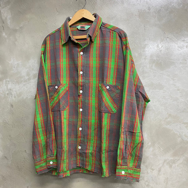 SAINT MICHAEL x DENIM TEARS FLANNEL SHIRT ‘CHECK’-COLLABORATION-/ Saint Michael