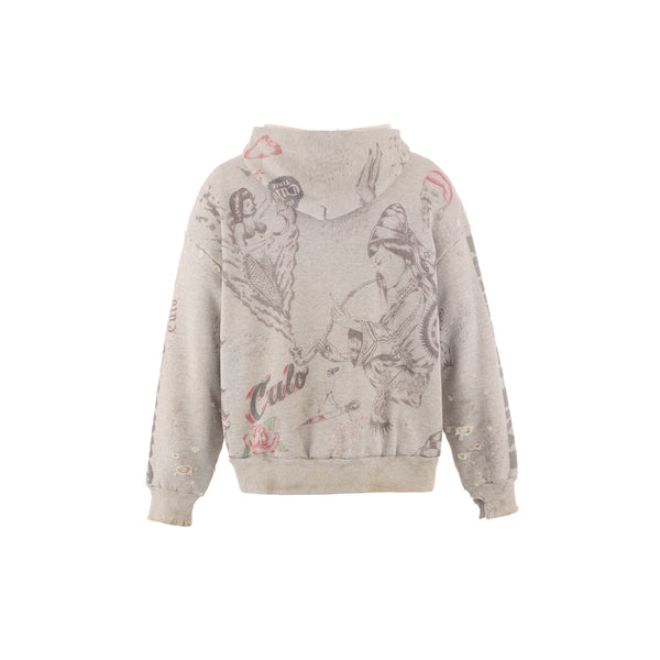 SAINT Mxxxxxx × Alexis Ross HOODIE ' DRAWING ' - COLLABORATION - / Saint Michael
