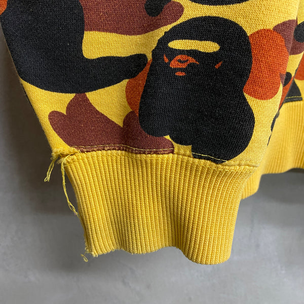 [ USED ] A BATHING APE SWEAT SHIRT ‘ 1st CAMO YELLOW ’ / STREET ARCHIVE PIECES