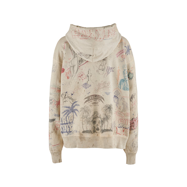 SAINT MICHAEL x BORN X RAISED HOODIE ' LA ' -COLLABORATION- / Saint Michael