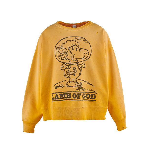 SAINT MICHAEL CREW NECK SWEAT SHIRTS ' LAMB OF GOD ' / Saint Michael