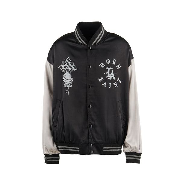 SAINT MICHAEL x BORN X RAISED SATIN JACKET -COLLABORATION- / Saint Michael