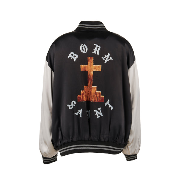 SAINT MICHAEL x BORN X RAISED SATIN JACKET -COLLABORATION- / Saint Michael