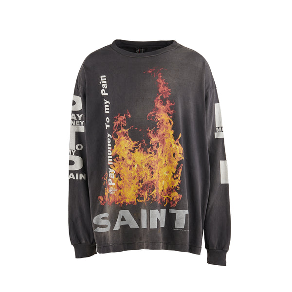 SAINT MICHAEL x Pay money To my Pain LONG SLEEVE T-SHIRTS ' SR TO SS ' -COLLABORATION-/ Saint Michael