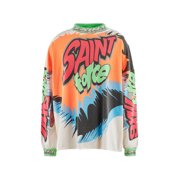 SAINT MICHAEL LONG SLEEVE T-SHIRTS " SAINT RACING " / Saint Michael