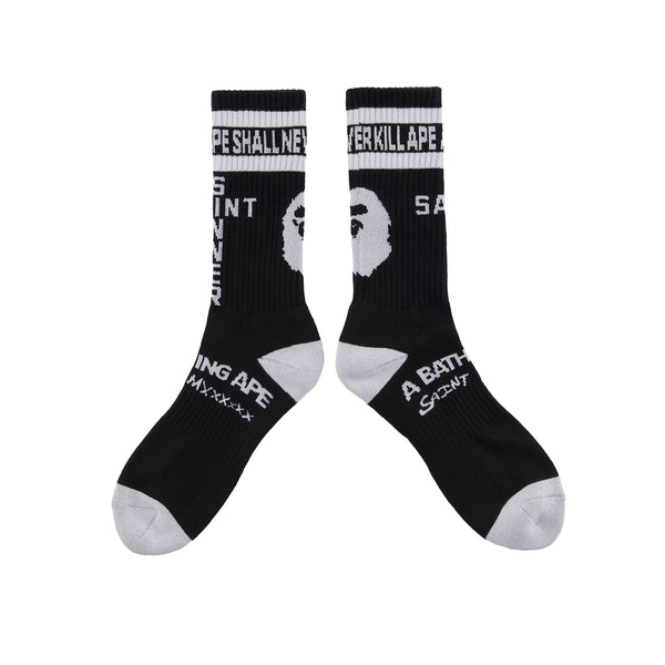 SAINT MICHAEL x BAPE® SOCKS ' APE ' -COLLABORATION- / Saint Michael